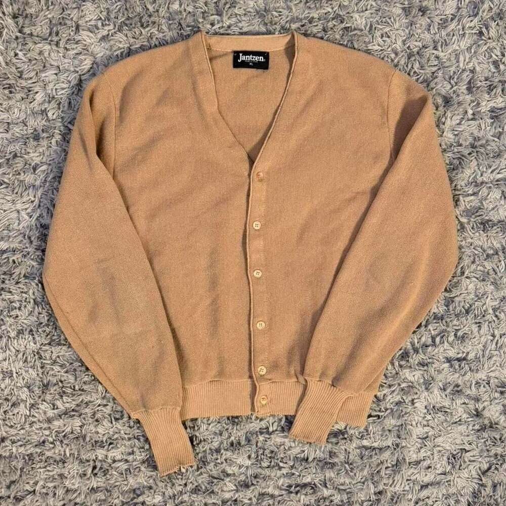 Jantzen Made in USA V-Neck Button Front Cardigan Sweater